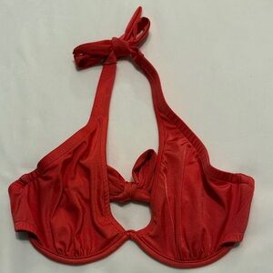 VENUS Coral Bikini Top DD Underwire Halter Lined No Padding